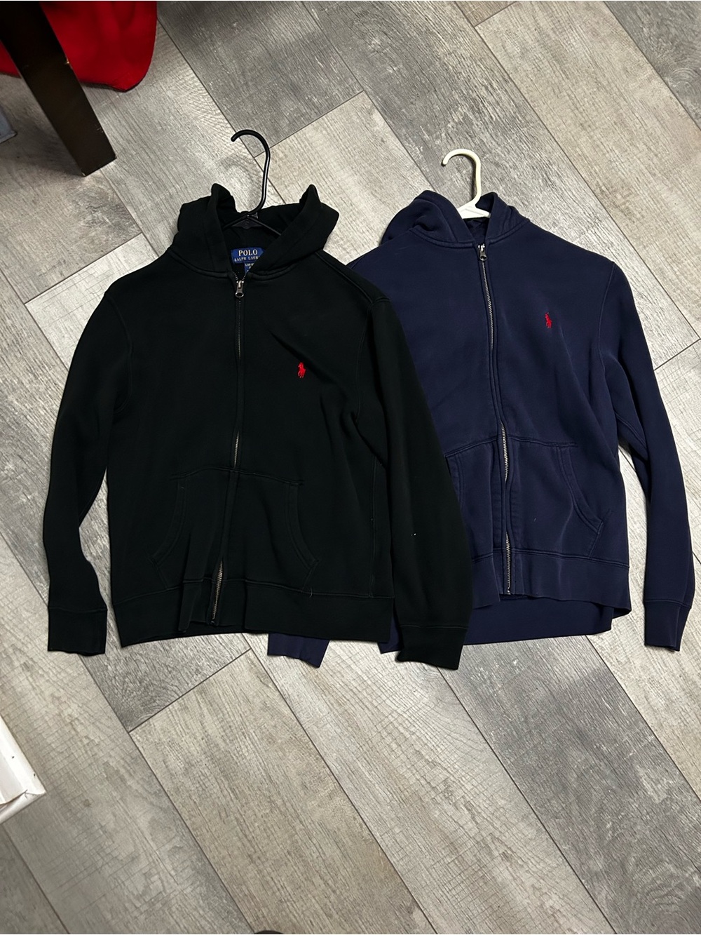 2 Polo by Ralph Lauren Men's Full-Zip Hoodie - Black & Navy (14-16)